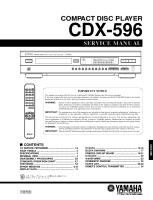 Yamaha CDX-596 - Service Manual 